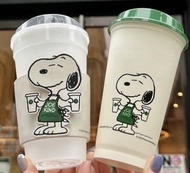starbucks x snoopy 星巴克 聯名 史努比 隔熱套 杯套  + 隨行杯 JOE KIND SNOOPY 送史努比貼紙5張