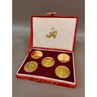 第十一屆1990 亞洲運動會銅鍍金紀念幣(小組5枚)