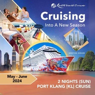 [Resorts World Cruises] [Launch Promo: Buy 1 FREE 1 + up to 75% off 3rd / 4th person] 2 Nights Port Klang (KL) (Sun) on Genting Dream (May - Jun 2024)