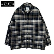 Soft Hyphen MGMFJ243111-931 黑色格紋絎縫夾克 03 [二手]