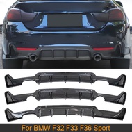 ABS Rear Bumper Diffuser Lip Spoiler for BMW 4 Series F32 F33 F36 Sport 2014-2020 Rear Diffuser Carb