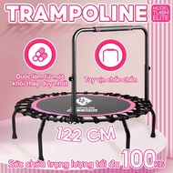 (TRAM 48 ELITE) B&G Sàn Nhún DÂY Cao Cấp Trampoline 48nch Dành Cho Mọi Lứa Tuổi Thiết Kế Gấp Lại Gọn