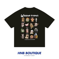 【✅READY STOCK🇲🇾】330gsm 100% Cotton Unisex Oversized T-shirt plus size Couple Tees baju lelaki现货纯棉重磅宽