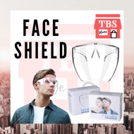 TBS Full Covered Face Shield Stylish Face Shield Super Clear Protective Mask Anti Fog Acrylic Large 