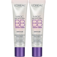 L'Oréal Paris Makeup Magic Skin Beautifier BB Cream Tinted Moisturizer, Light, 1 fl oz, 2 Count L'Or