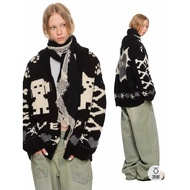 Long-Sleeved Knitted Shirt Black 1JINN STUDIO Brand Size M Chest 48 Length 27 Long Sleeves 22
