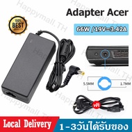 Adapter Acer 19V=3.42A (5.5*1.7mm) สายชาร์จโน๊ตบุ๊คทั้งชุด อะแดปเตอร์ 19โวล์ท3.42แอมป์ อแดปเตอร์ Acer Aspire 4736ZG 4738G B37