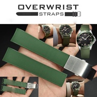 สายนาฬิกาแบบยาง รุ่น Curved End FKM Deployant for Longines Hydroconquest 41mm
