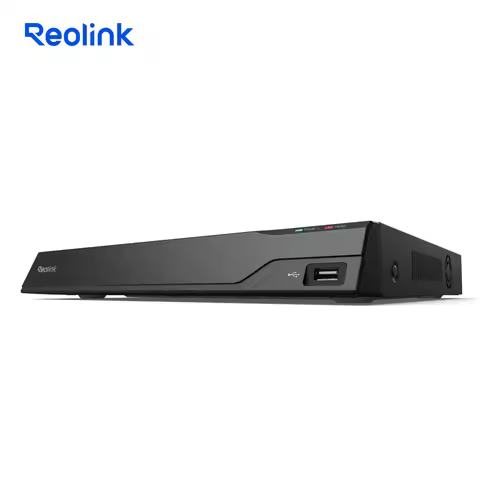 REOLINK 16CH Network Video Recorder Support Up to 24 Camera Home Security Camera System for 24/7 Rec