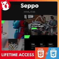 Seppo - Corporate One Page HTML & CSS Template - (11 Premade Sections)