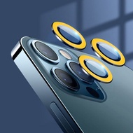 AARONA ฟิล์มป้องกันแก้วอุณหภูมิสูงสุดกลิตเตอร์สำหรับ iPhone 13 IPhone13 Pro/ Pro อุปกรณ์เสริมโทรศัพท์มือถือเลนส์ฟิล์มเลนส์เรืองแสงฝาครอบกันขีดข่วนฟิล์มป้องกันเลนส์กล้องไอโฟน13 Tutup Lensa Kamera