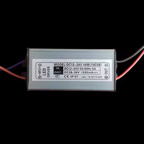 10W20W30W50W LED Constant Current Drive Power Supply Waterproof Input DC12-24V Output 26-36V
