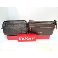 Kickers genuine leather men's pouch bag(KIC-W-78474/78475)