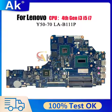 LA-B111P For Lenovo Ideapad Y50-70 with i5 i7 4th Gen GTX960M 860M 2GB 4GB GPU Laptop Motherboard 10