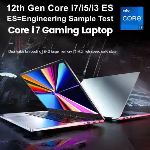 Topton Cheap 15.6 Inch Gaming Laptop 12th Gen Intel Core i7 i5 i3 ES 0000 Fingerprint Backlit Office