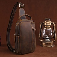 Premium Men's Genuine Leather Bag - Leather Sling Bag - Genuine Leather Sling Bag - Original Leather