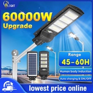 Street Light Solar 60000W Solar Light Outdoor Lighting Waterproof  Lampu Solar Jalan AtuoOn/Off Led 