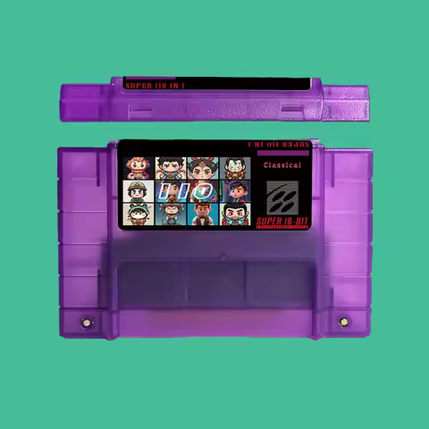 120 in 1 Game Catridgefor SNES Video Game Console Card USA NTSC Version Earthbound Sim city Collect