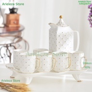 A.S Tea Set Modern Teko Gelas Nordic 8 PCS Ketel Cangkir Set Keramik