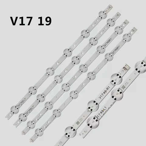 New Kit 4 PCS LED strip For 49UV340C 49UV340C-UB 49LV340C 49UJ6565 49UJ670V 49UJ6560 49UJ701V 49" V1