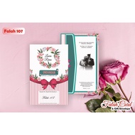 Print Falah 107 Wedding Invitations with the Best BC Material and Price