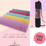 Promo Matras Yoga Happy Fit /Yoga Mat Happy Fit 8 Mm Original E9H7