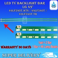 1set = 2 bar = 1bar 46 LED 49LF590T.ATS  49LF540T  49LF540T-TB LG 49'' inch LED TV Backlight  Lampu 
