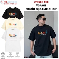 GAMER Letter Printed T-shirt GAMER PEOPLE PLAY Unisex Funny GAMER Gift LOL, Valorant, Console