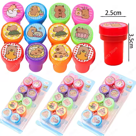 Capybara Stamps Party Favors Animal Capybara Seal Stamps for Kids Boys Girls Birthday Giveaway Souve