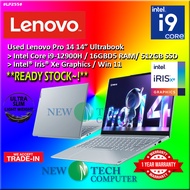 #LP255 USED LENOVO PRO 14 Performance Ultrabook INTEL i9-12900H 16GBD5 512GB SSD INTEL IRIS XE GRAPH