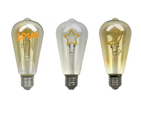 ST64 5V 4W Dimmable Cartoon Shape Light Bulb LED Deer Light Love Warm atmosphere decorative Filament