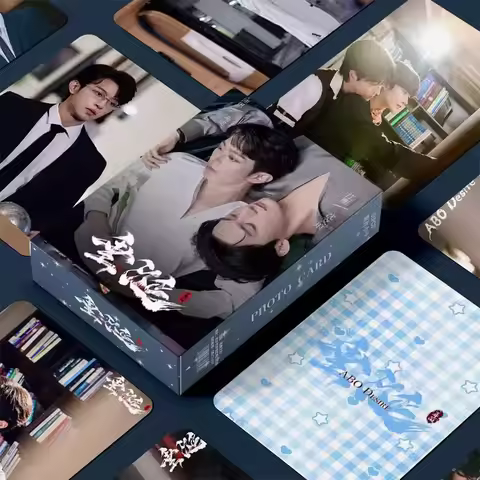 55Pcs/Set ABO Desire Drama Laser Lomo Cards - Huang Xing Qiu Dingjie Holographic Photo Set for Cospl