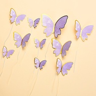 Gratis Ongkir - Buket Decoration Butterly / Sticker Decoration Cake 10 Lembar