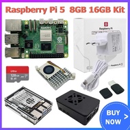 Raspberry Pi 5 16GB 8GB RAM Kit BCM2712 Cortex-A76 2.4GHz LPDDR4X-4267 PCIe 2.0 RTC Optional Case Po