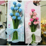 Flower cards made from zinc Meaningful gifts for March 8, October 20, November 20, CARD + RANDOM COV