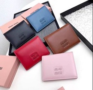 💜正品現貨Miumiu繆繆 羊皮 短款錢包 short wallet 卡包 證件包 零錢包 Gift box, card holder, certificate bag, coin purse