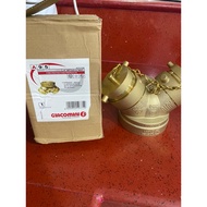 GIACOMINI a95Y001 Siamese Twin Valve 4" NPT x 2 1/2" NST