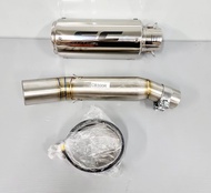 ท่อสลิปออน สลิปออน CB300R ขนาด 2 นิ้ว งานสแตนเลสแท้ พร้อมปลายท่อ SC Project เงาทั้งใน ท้ายตะแกรง อุป