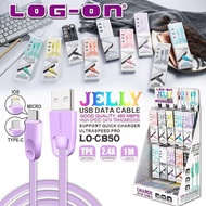 VIRAL LOG-ON JELLY TYPE-C 2.4A LO-CB50 DATA CABLE
