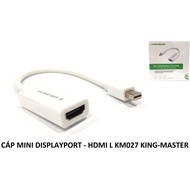 Kingmaster KM027 Mini DisplayPort to HDMI Cable (20cm)