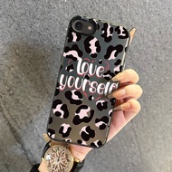 Case For iPhone 6 Plus 6s 7 8 SE 2020 X Xr Xs Max Leopard Print Transparent Phone Coffee Bean Hard P