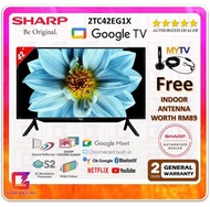 【FREE INDOOR ANTENNA】Sharp AQUOS 42 Inch Full HD Google TV - 2TC42EG1X
