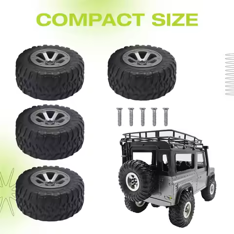 A48U 73mm Big Wheel Tire Tyre for WPL C14 C24 B24 B36 MN D90 MN-90 MN99S FY003 FY004 RC Car Upgrade 