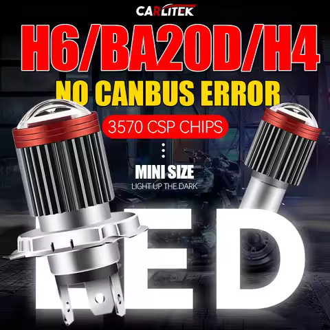 12-80V High Quality H4 H6/BD20D 18W LED 3570CSP Motorcycle Headlight Bulb 2000LM 6000K Hi/Lo Beam Li