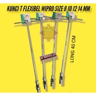 WIPRO CRV FLEXIBLE T-WRENCH WIPRO FLEXIBLE T-SOCKET WRENCH