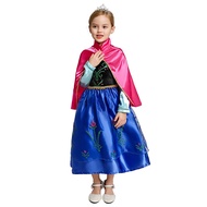 Frozen Costume Anna Dress For Baby Girl 3-10 Years Old Anna Costume Princess Dress For Birthday