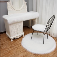 Beautiful Shimmering Makeup Table Fur Rug - Luxurious Product Photography Fur Rug