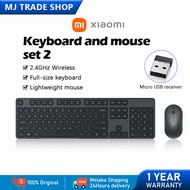 Xiaomi Wireless Keyboard Mouse Set2 2.4GHz 104 Keys Multimedia Full-size Keyboard Mouse Mice 小米无线键盘