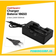 Taffware Battery Charger 2 Slot for 18650 Li-Ion 240V 500mA Battery Charger for 18650 Batteries - Ba