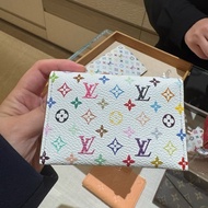 Louis Vuitton LV 村上隆 TM Slim Card Holder 白三彩卡包